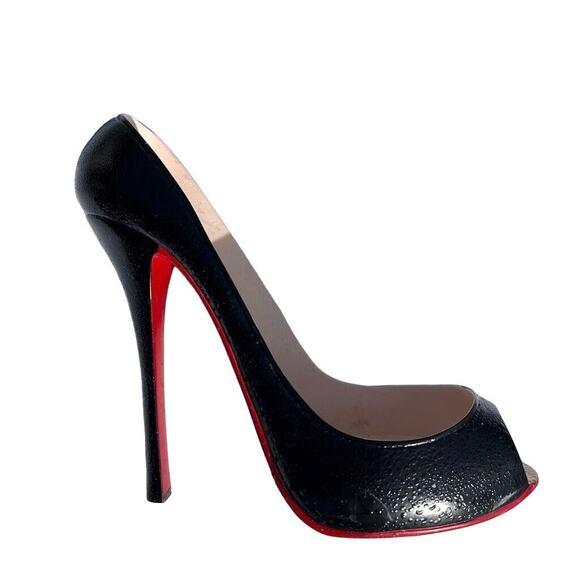 Wild Eye Designs Wine Bottle Holder Stand Stiletto High Heel Shoe Black Red - Picture 5 of 16